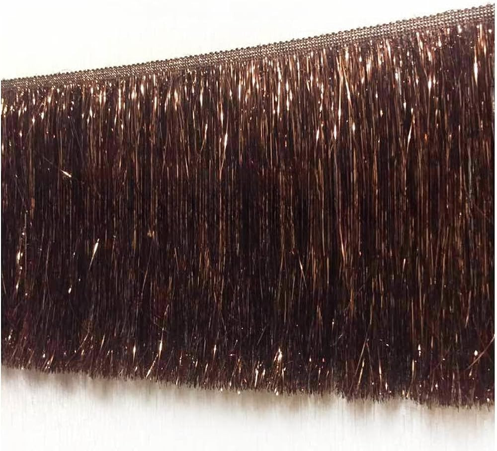 10 Yards 8 Inch Wide Metallic Fringe Trim Tinsel Fringe Tinsel Trim DIY Latin Dance Costume Cloth... | Amazon (US)