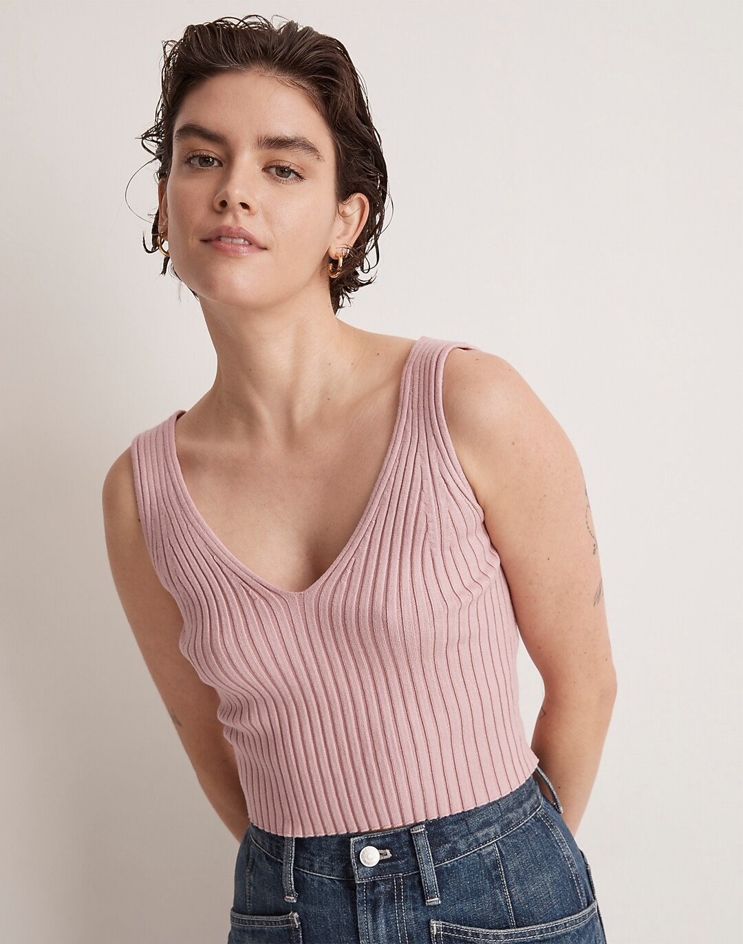 V-Neck Sweater Tank | Madewell