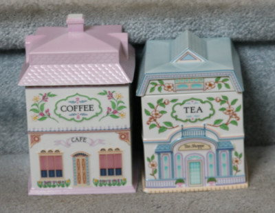 Lenox Village Coffee and Tea Canisters 1990 Original | eBay | eBay US
