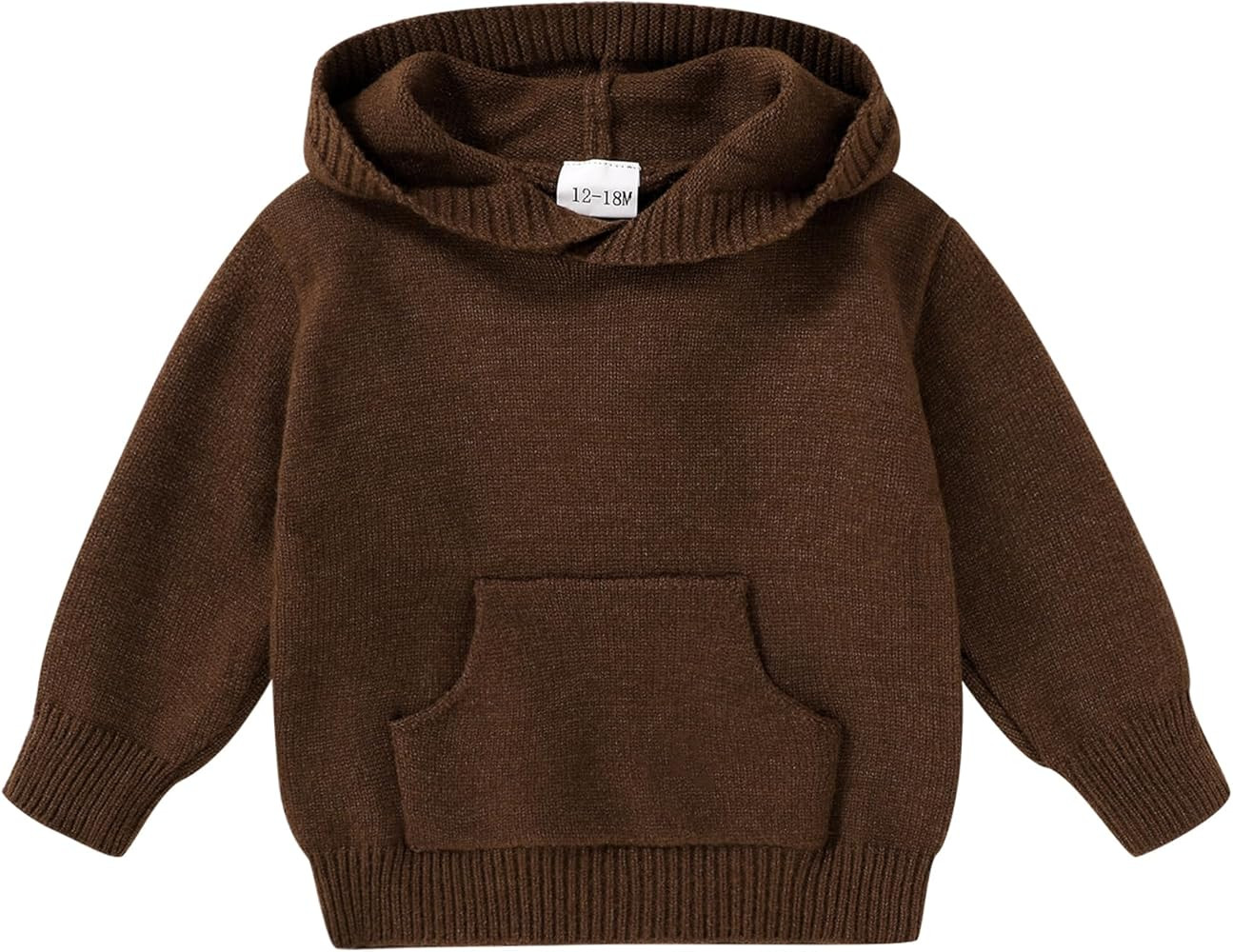 YOUNGER STAR Toddler Baby Girl Boy Knit Sweater Hooded Long Sleeve Sweatshirt Tops Fall Winter Cl... | Amazon (US)