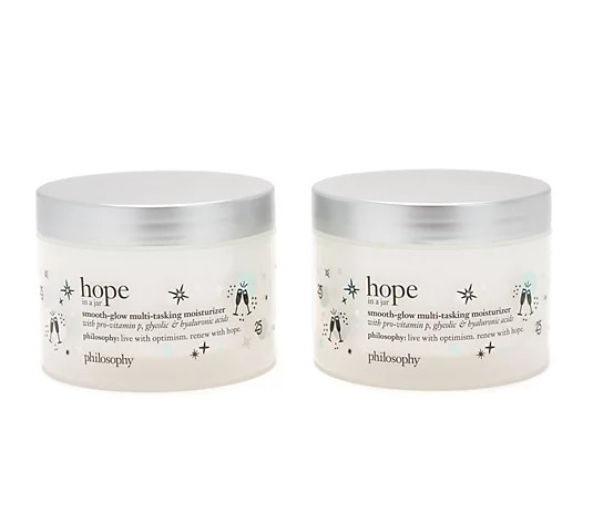 philosophy hope in a jar 8oz mega-sized moisturizer duo - QVC.com | QVC