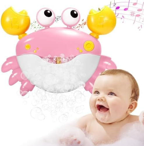 Baby Bath Toys Crab:Bubble Machine Bath Toy Crab Bath Bubble Maker,Blow Bubbles and Plays Childre... | Amazon (US)