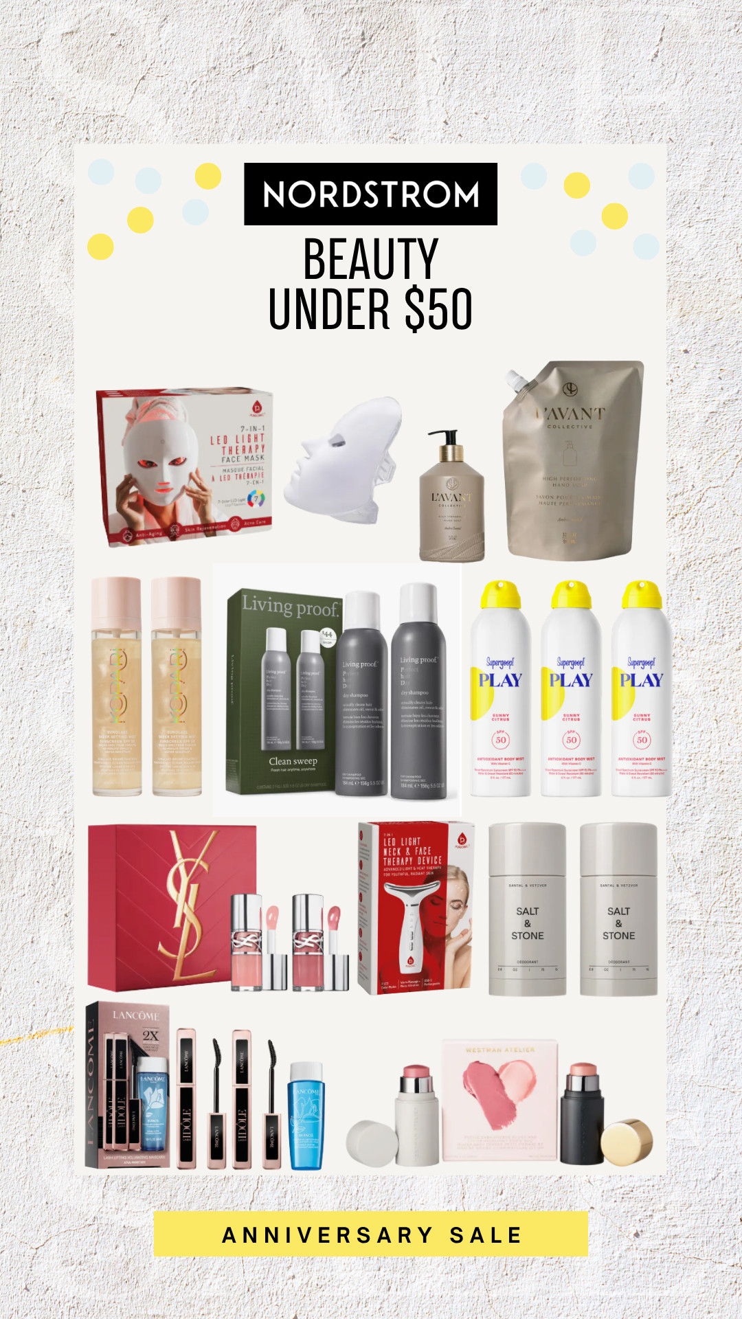 So many beauty favorites for under $50 during the Nordstrom Anniversary Sale. From skincare and haircare to makeup and self-care essentials, these are the deals worth grabbing before they sell out.

Nordstrom Anniversary Sale, beauty under $50, skincare deals, makeup favorites, haircare essentials, self care products, beauty sale, affordable beauty, beauty must haves, beauty gift ideas

#LTKSaleAlert #LTKBeauty