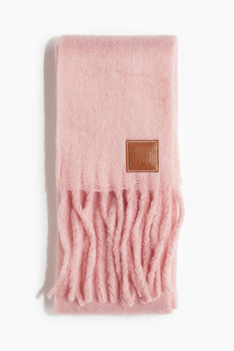 H & M - Fluffy Scarf - Pink | H&M (US + CA)