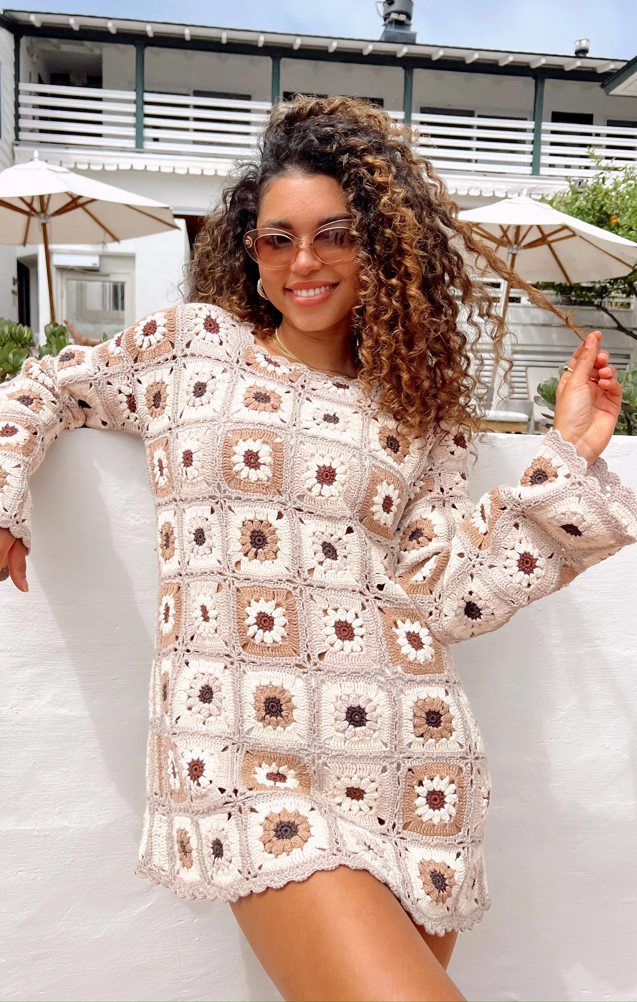 Mamacita Coverup ~ Neutral Flower Crochet | Show Me Your Mumu