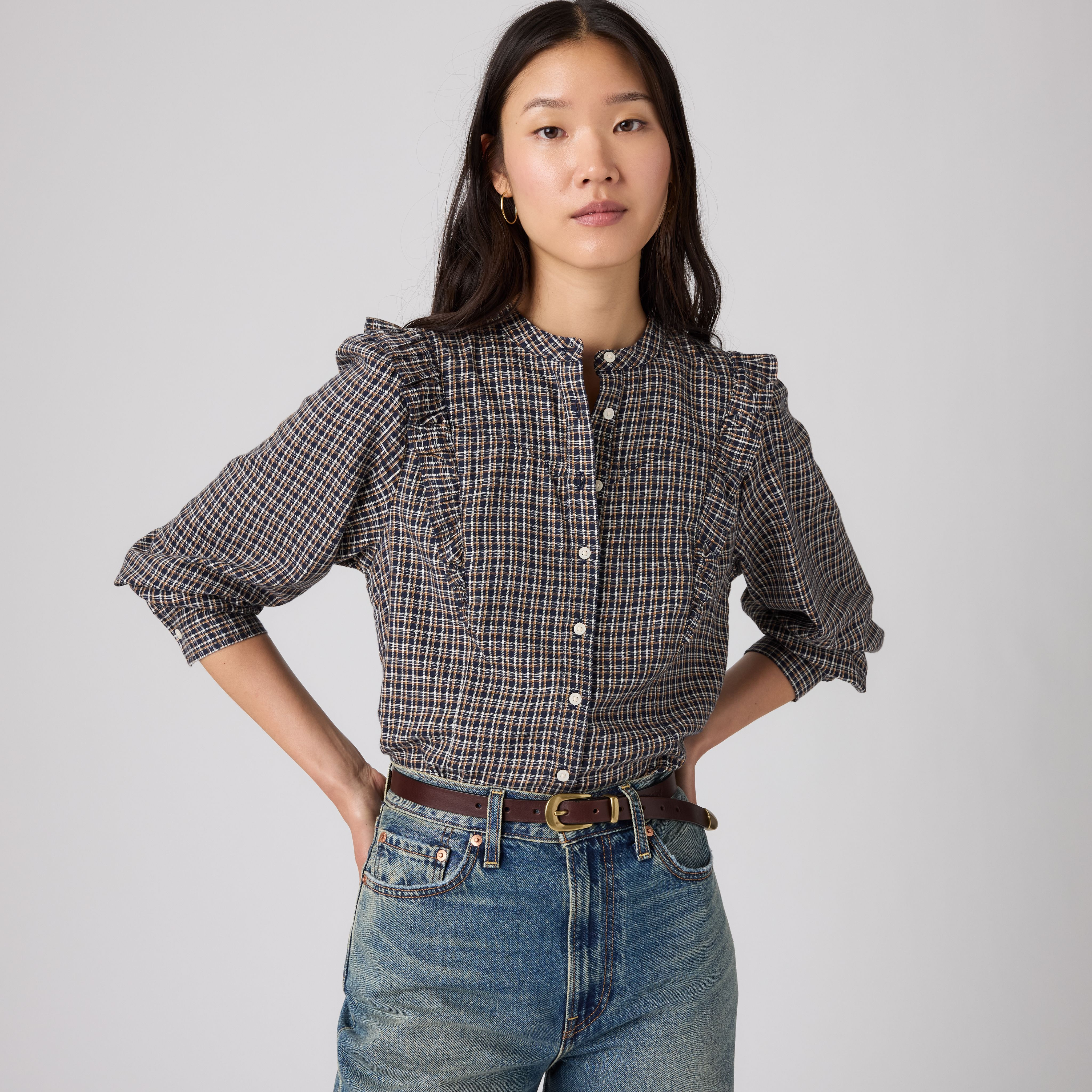Levi's Jessie Western Shirt Chambray - Women's M | Levi's US