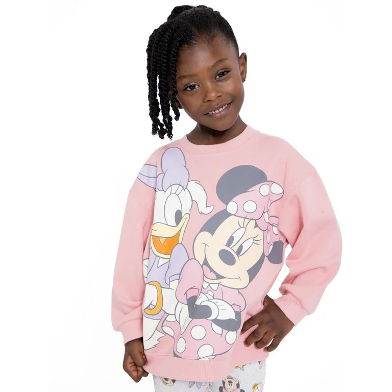 Minnie Mouse and Daisy Duck Toddler Girl Graphic Sweatshirt and Leggings Set, 2-Piece, Sizes 12M-... | Walmart (US)