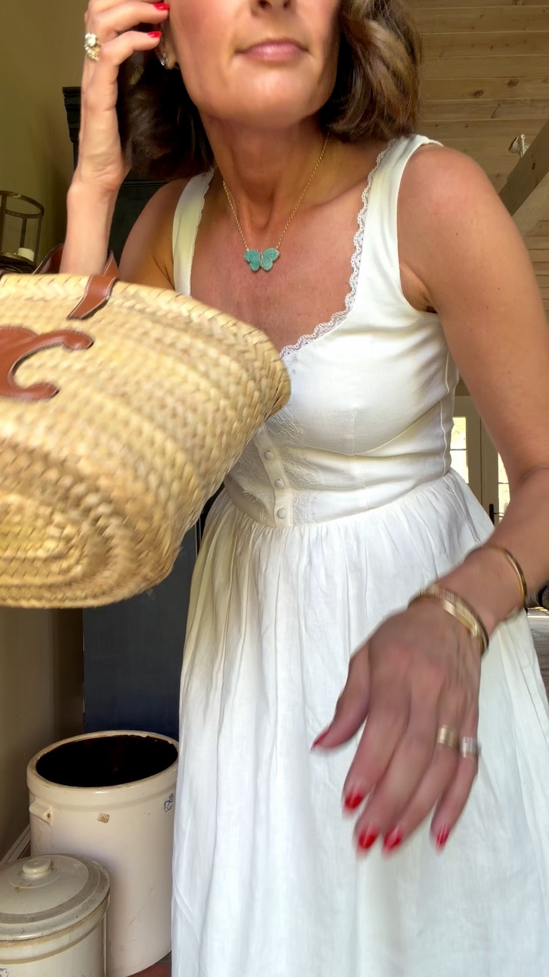 Look of the day. $72 doen inspired dress and $40 Chloe inspired jellies. 

#LTKOver40 #LTKSeasonal #LTKSaleAlert