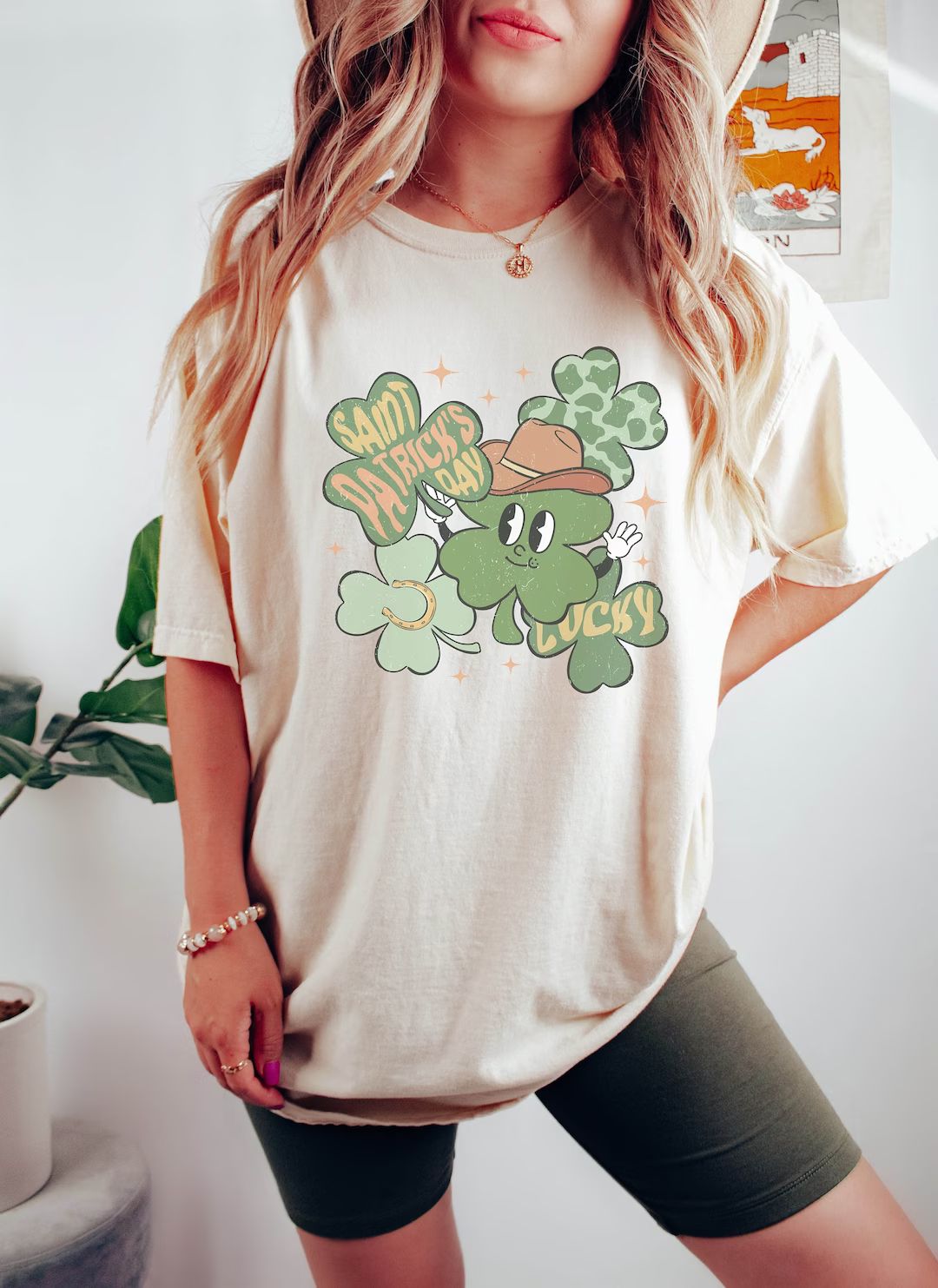 Retro St Patty's Day Comfort Colors Shirt, Womens Lucky Tee, Vintage St Patrick's Day Shirt, Day ... | Etsy (US)