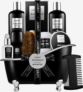 Deluxe Sandalwood Self Care Grooming Beard Kit | Nordstrom