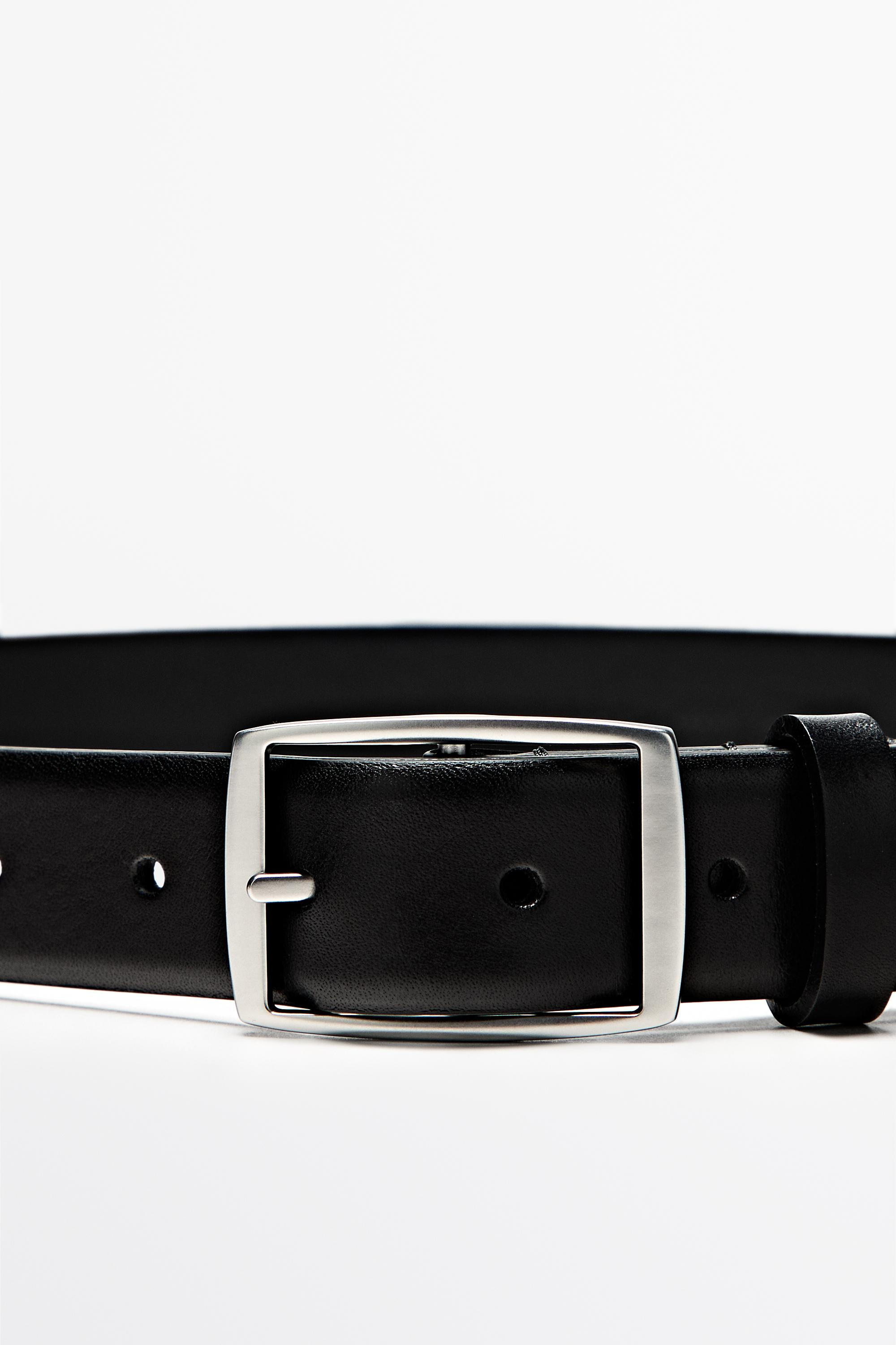 Ceinture 5 passants en cuir - STUDIO | Massimo Dutti FR