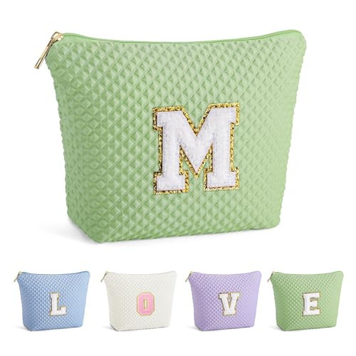 YOOLIFE Gifts for Girls - Teen Girl Gifts Trendy Stuff, 5 6 7 8 9 10 11 12 13 14 15 16 Year Old Girl Birthday Gifts, Teenage Girl Gifts, Personalized Monogram Initial Girls Makeup Bag for Teens M | Amazon (US)