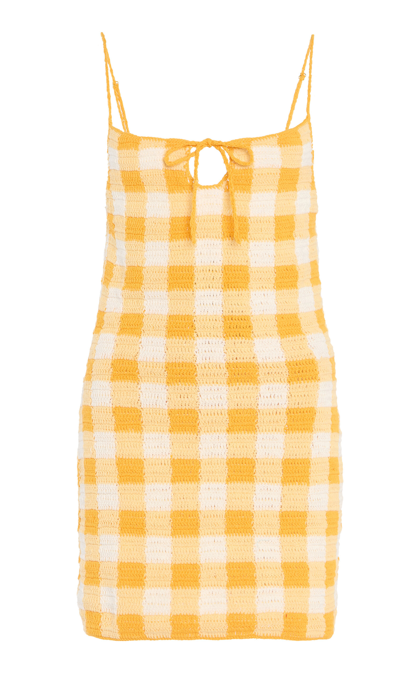 Exclusive Riviera Gingham Knit Mini Dress | Moda Operandi (Global)