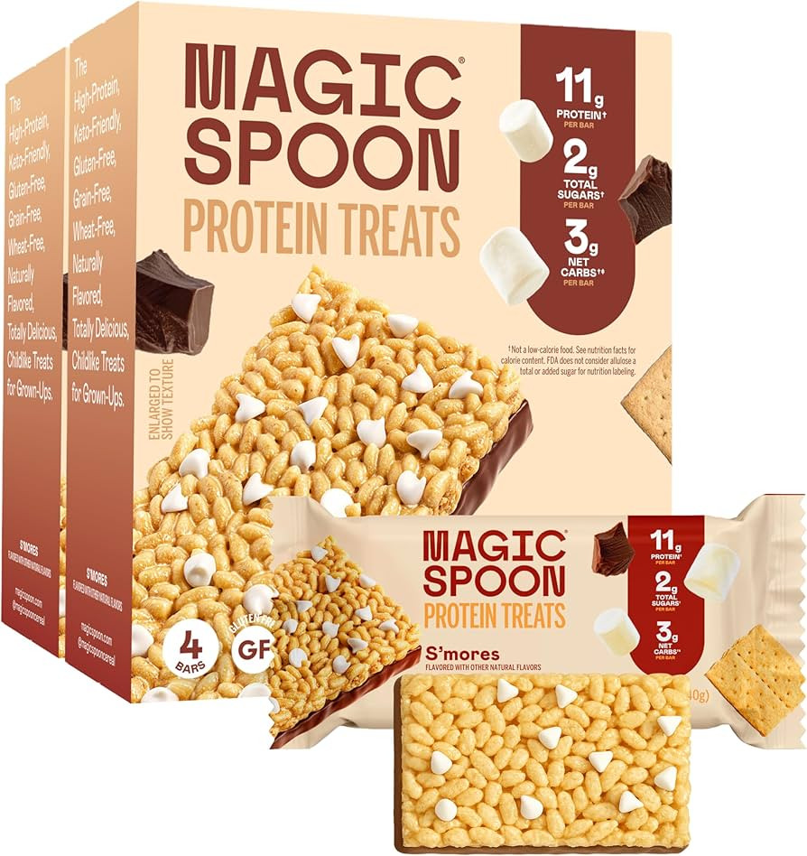 MAGIC SPOON Treats - High Protein, Low Carb, Keto Friendly, Low Sugar, Gluten Free, Crispy Protei... | Amazon (US)