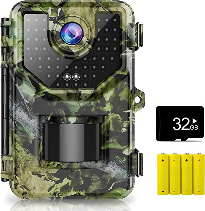 1080P 16MP Trail Camera, Hunting Camera with 120°Wide-Angle Motion Latest Sensor View 0.2s Trigg... | Amazon (US)