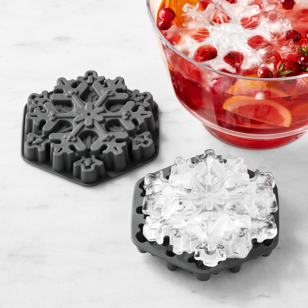 Williams Sonoma Snowflake Punchbowl Ice Molds, Set of 2 | Williams-Sonoma