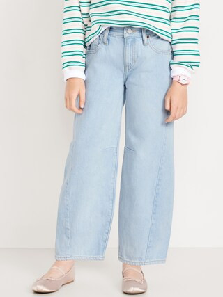 Super Baggy Barrel-Leg Jeans for Girls | Old Navy | Old Navy (US)