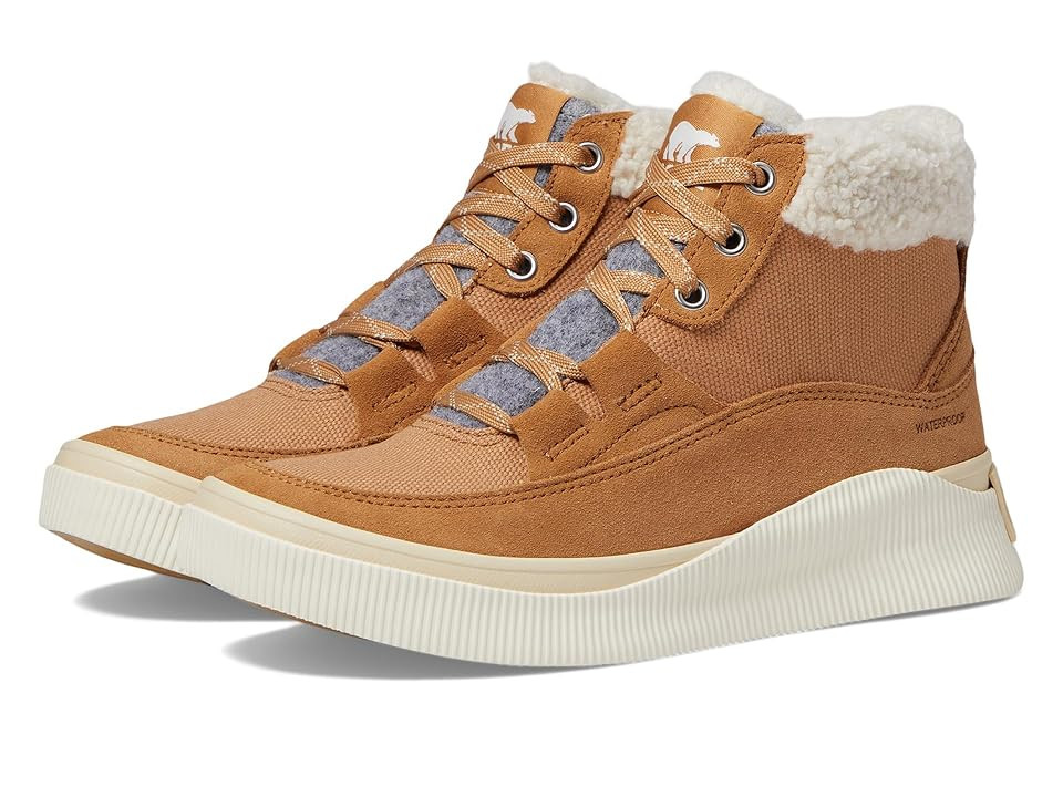 SOREL Out N About IV Mid Sneaker Waterproof (Tawny Buff/Honey White) Women's Shoes | Zappos