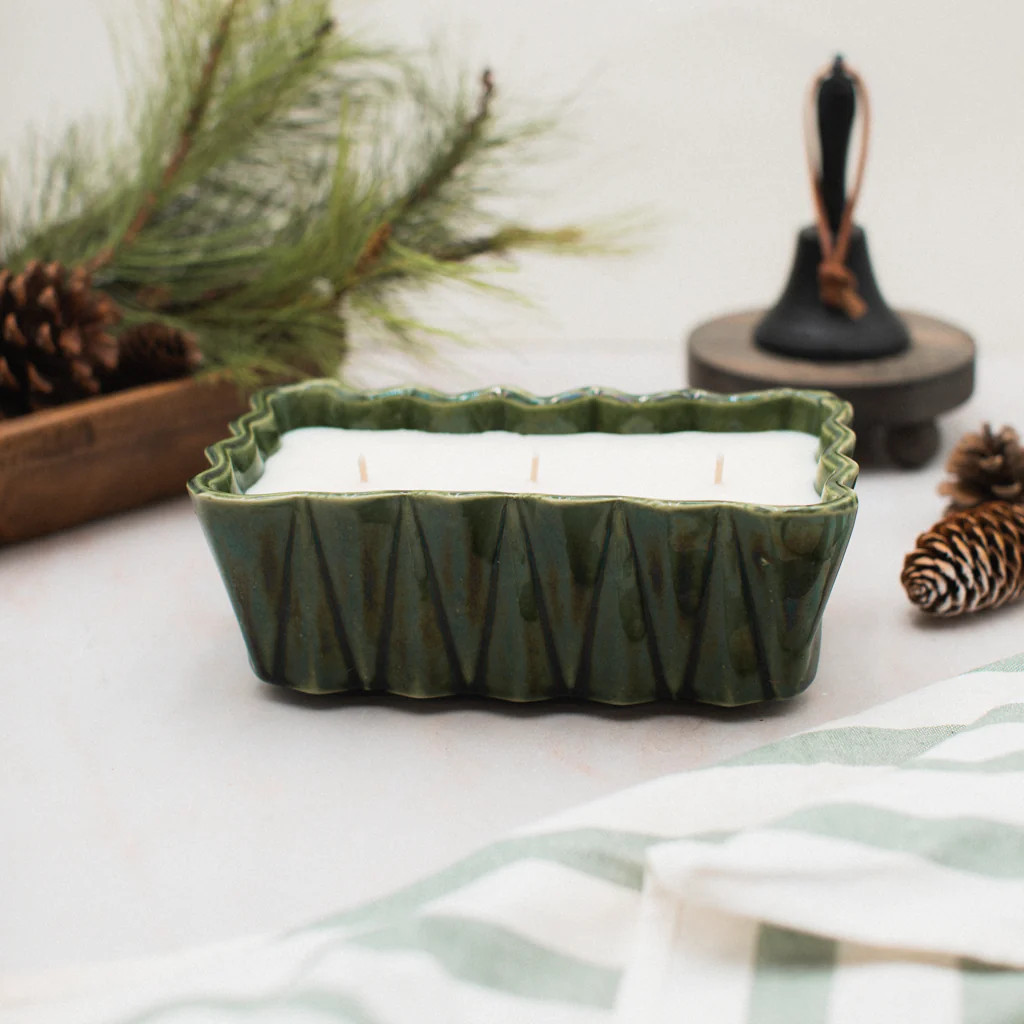 Pumpkin Spice - Green Planter | Antique Candle Co.