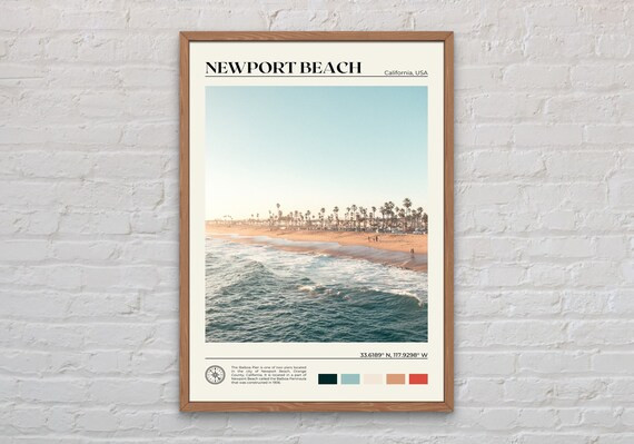 Newport Beach Print Newport Beach Wall Art Newport Beach - Etsy | Etsy (US)