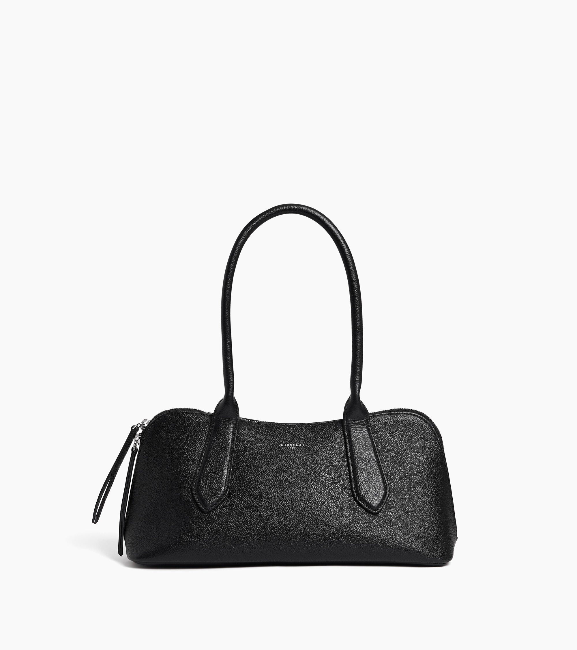 Sac bowling Apolline en cuir grain\u00e9 | Le Tanneur