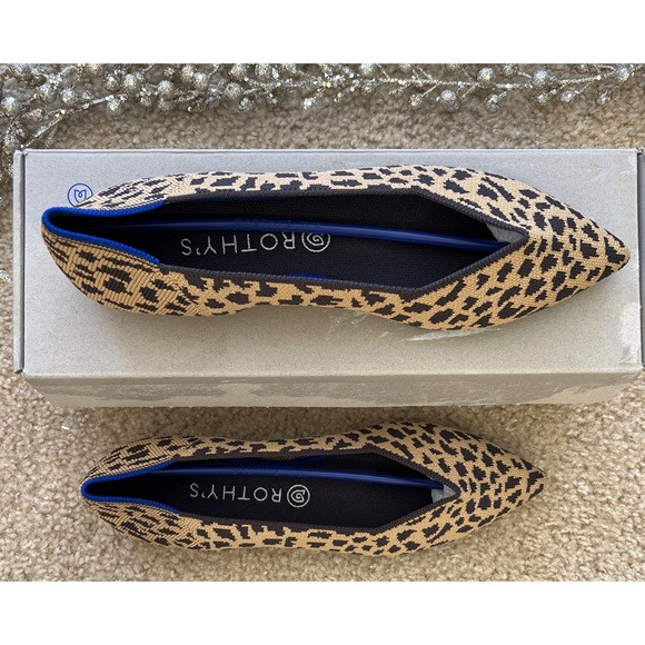 NWT Rothy’s The Point Leopard Flats | Poshmark