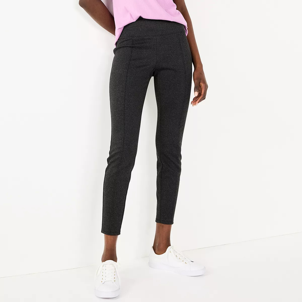 Women's Nine West Seamed Tummy-Control Ponte Leggings | Kohl's