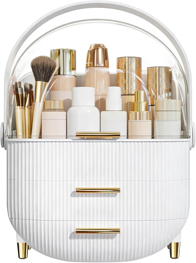 Makeup Organizer Skincare Organizers - Cosmetic Display Cases with Transparent Cover, SkinCare Or... | Amazon (US)