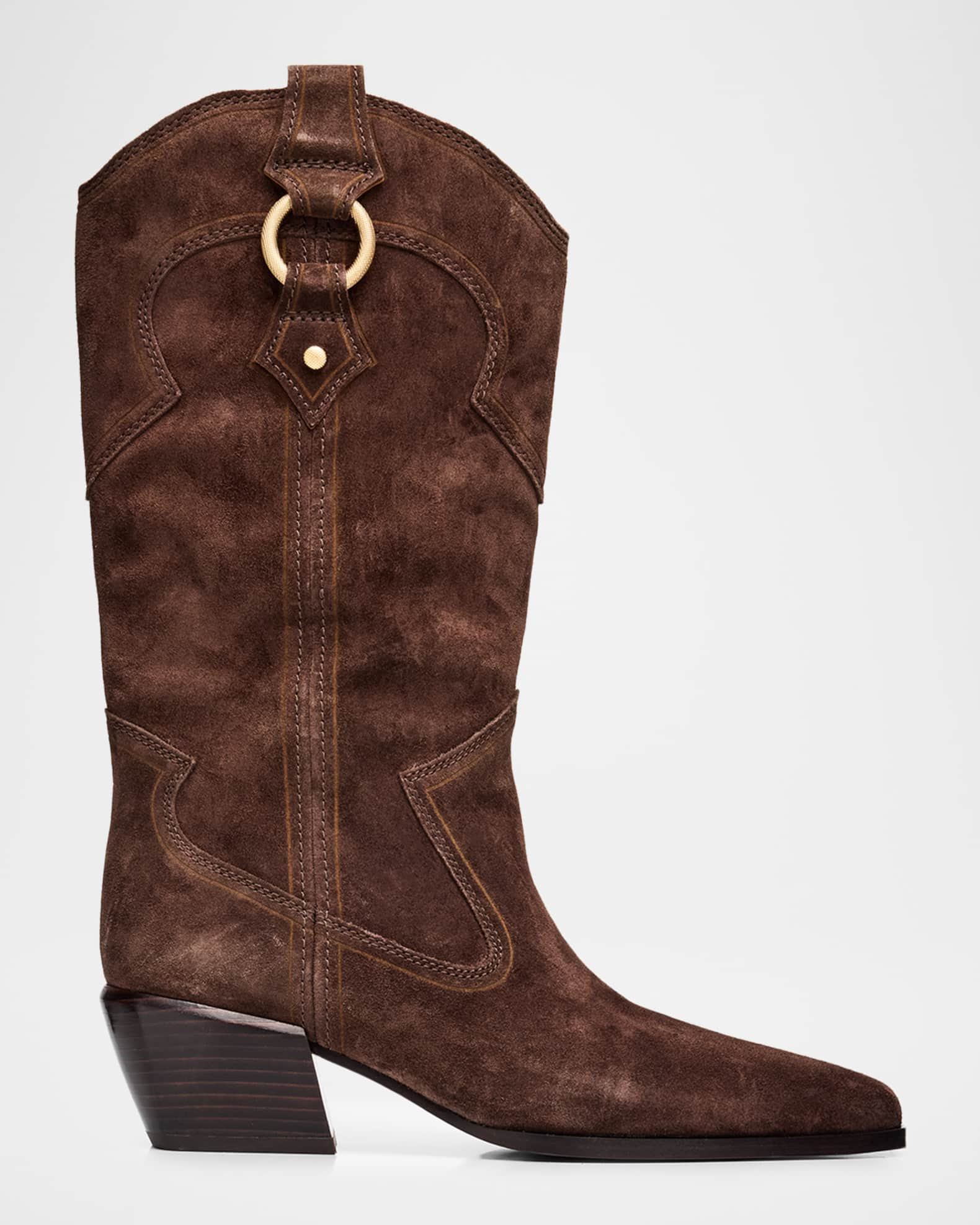 Joni Suede Cowboy Boots | Neiman Marcus