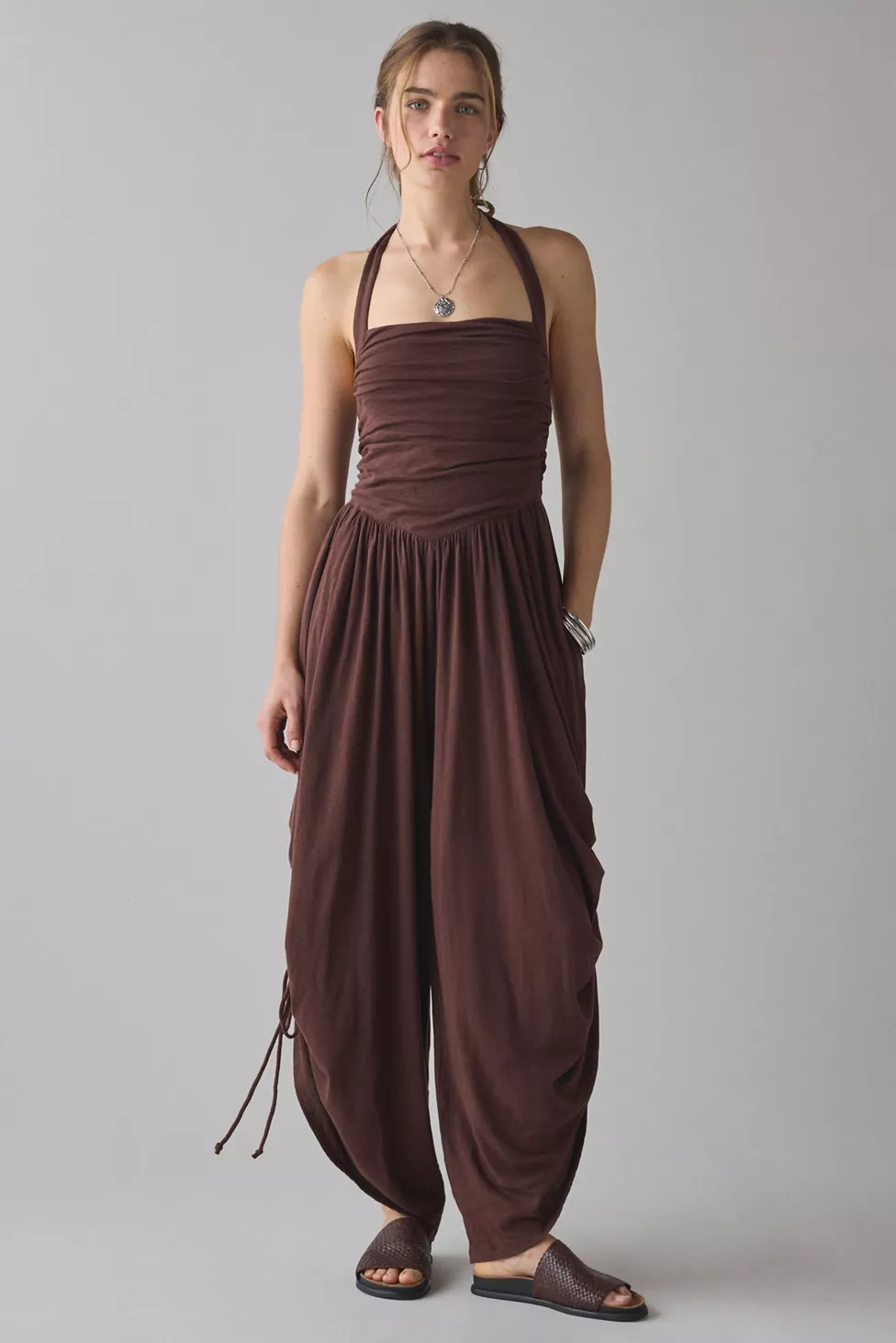 Out From Under Sunkissed Ruched Barrel Leg Jumpsuit | Urban Outfitters (US and RoW)