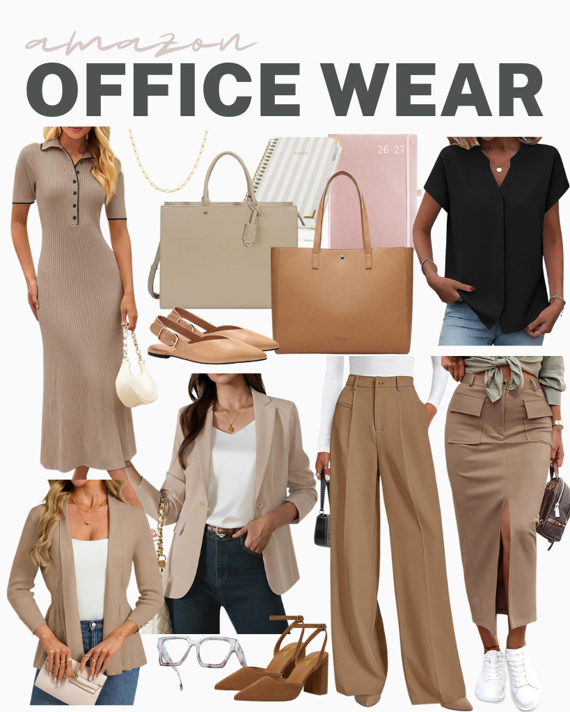 Get excited about these amazing choices for the office! I am loving this lightweight peplum cardigan from GRACE KARIN matched with these khaki wide-leg pants from PRETTYGARDEN. You can also choose this high-waisted cargo midi skirt for a different mix. These suede closed pointed-toe block heels complement the fit. So many outfit ideas to try!

#LTKSeasonal #LTKSaleAlert #LTKTravel 

 