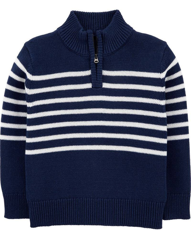 Half-Zip Knit Striped Pullover | OshKosh B'gosh
