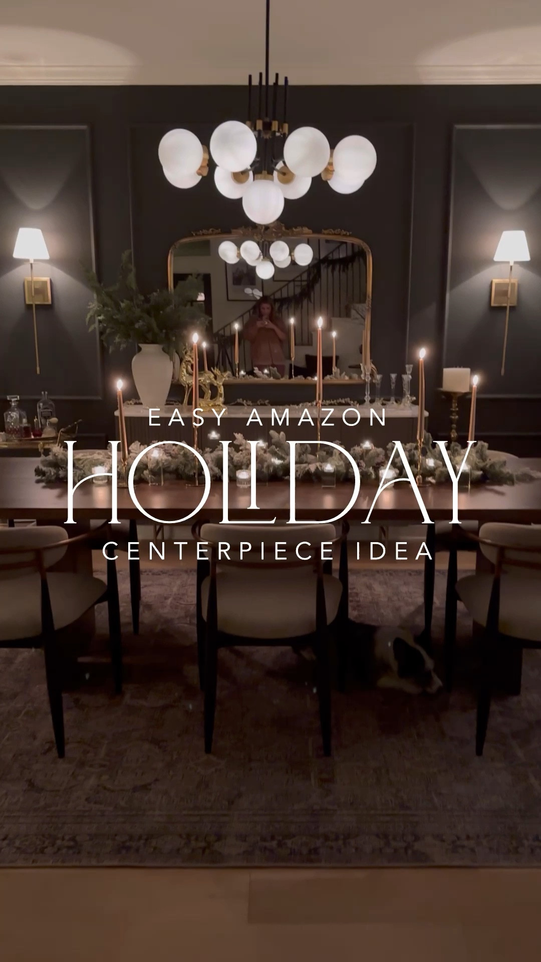 An easy holiday centerpiece and tablescape idea! This pretty garland is perfect for a longer dining table, and I just accented with these pretty modern candleholders, votives and tapers!

#LTKParties #LTKHome #LTKHoliday