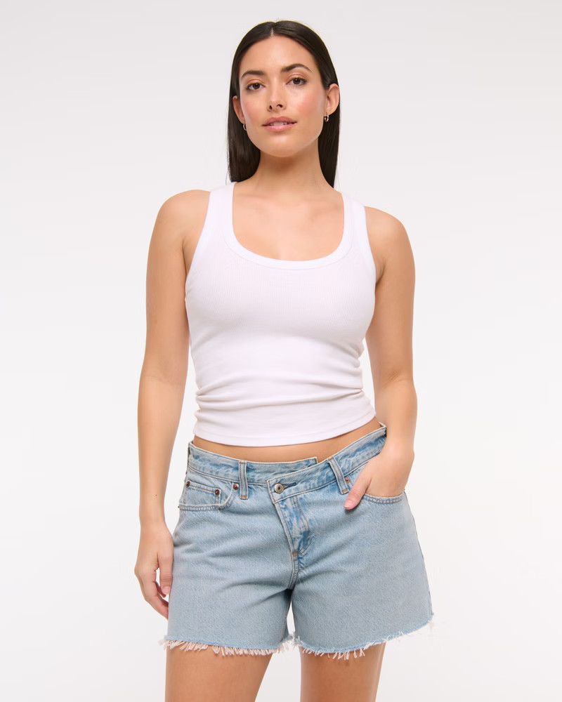 Curve Love Low Rise Baggy Short | Abercrombie & Fitch (US)