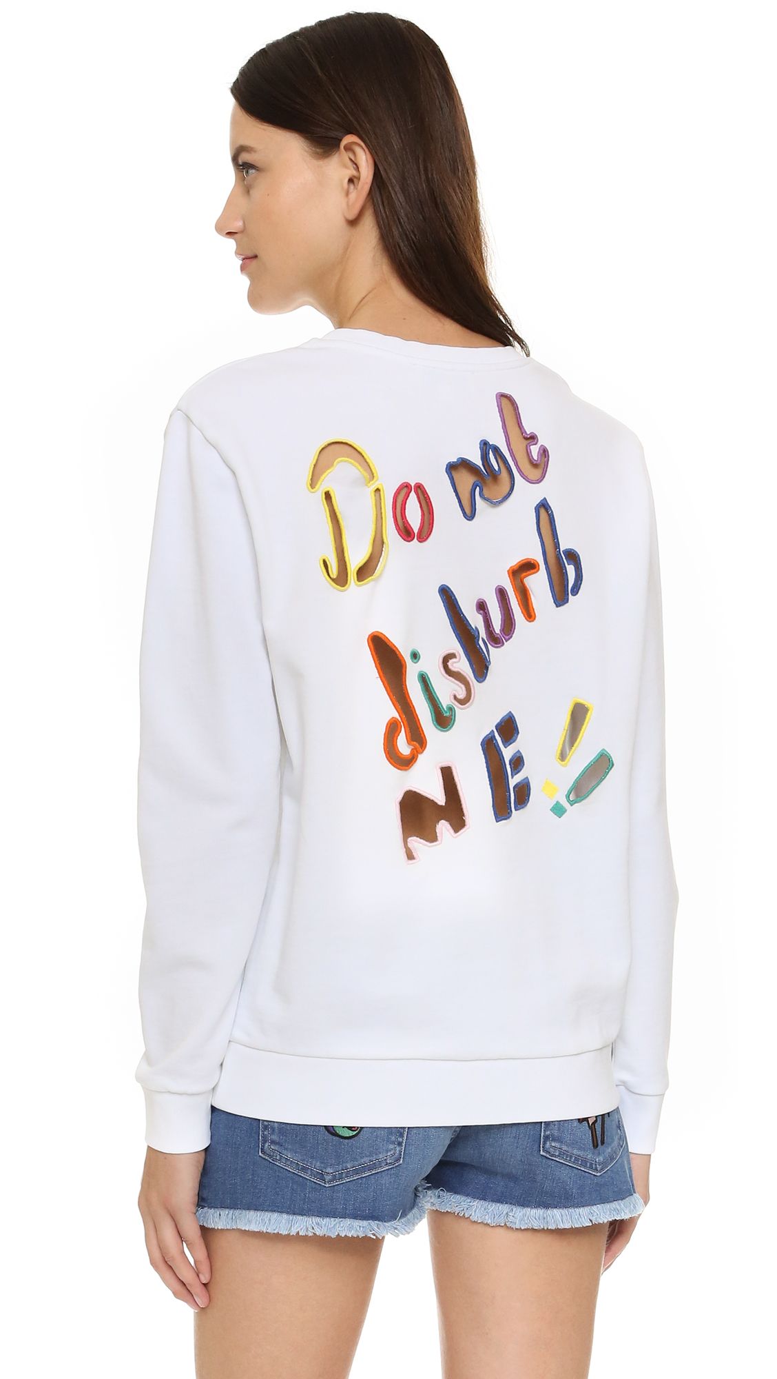 Words Cutout Sweatshirt | Shopbop