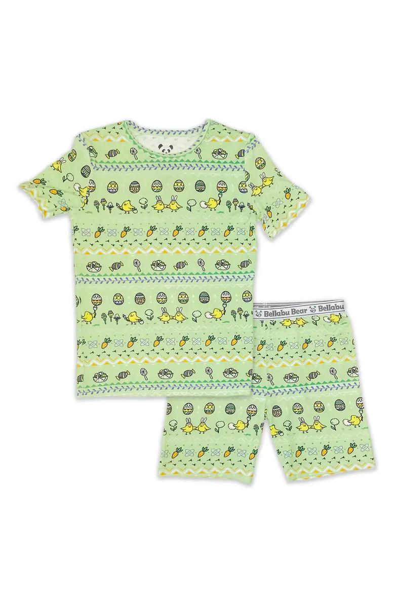 Kids' Easter Isle Green Fitted Pajamas | Nordstrom