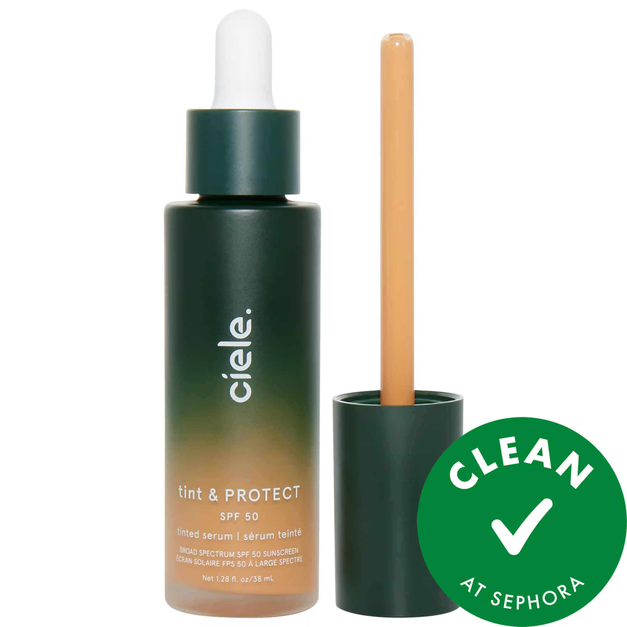 ciele tint & PROTECT medium coverage serum foundation with SPF 50+ 09 Honey 1.28 oz | Sephora (US)