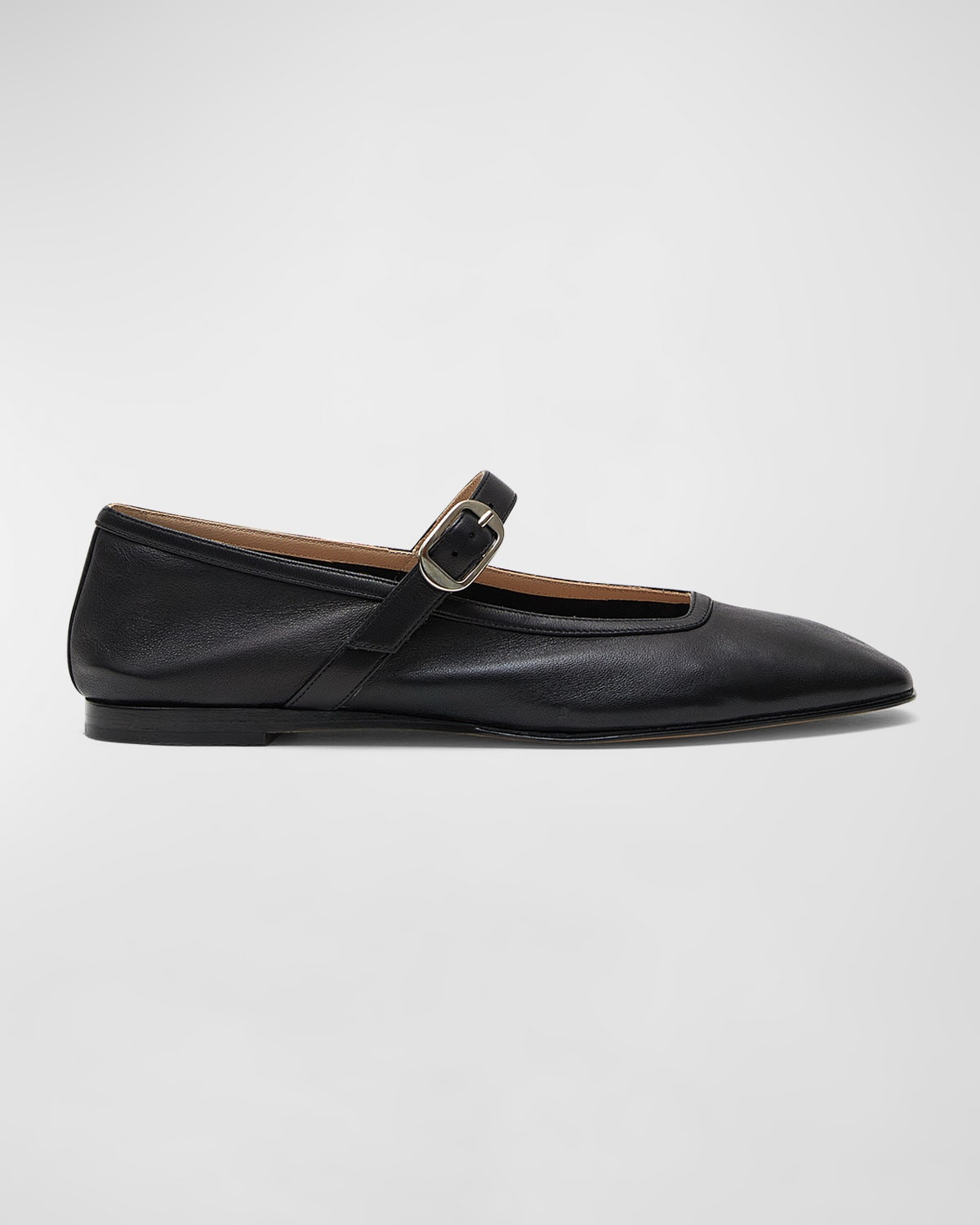 Leather Mary Jane Ballerina Flats | Neiman Marcus