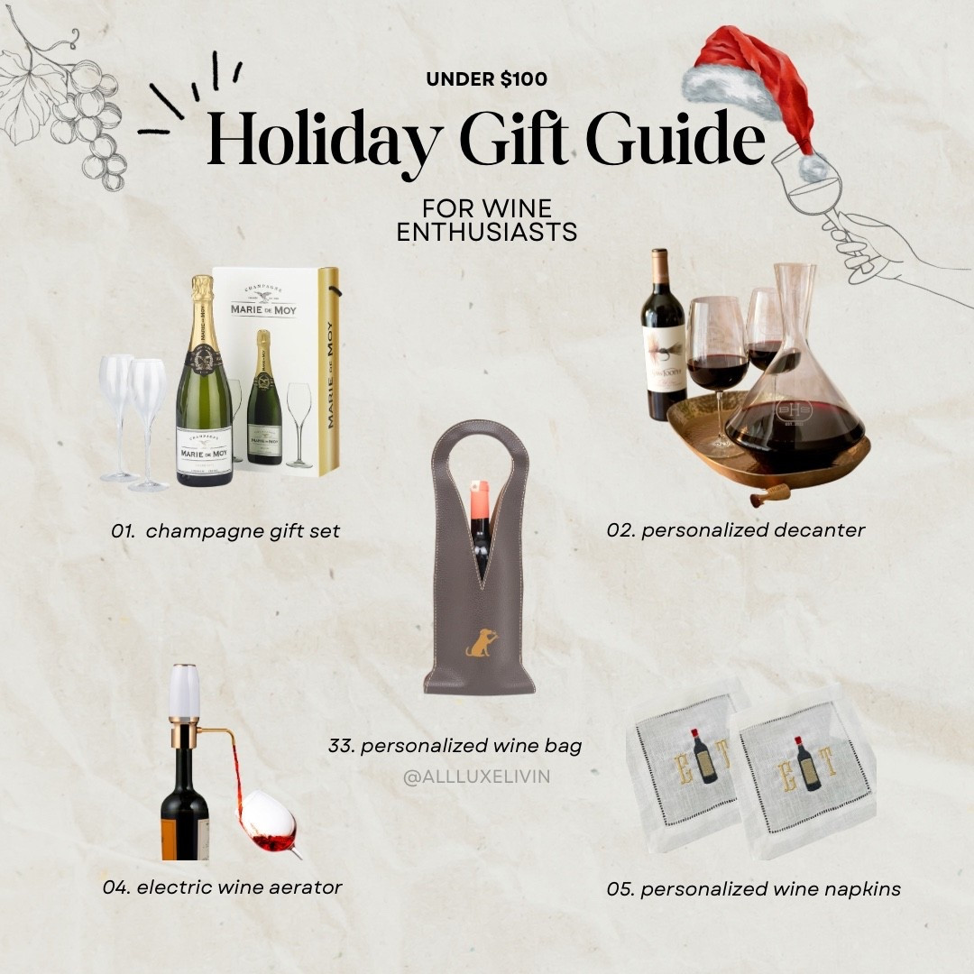 For the wine enthusiasts this gift guide is personal and affordable  

#LTKHoliday #LTKCyberWeek #LTKGiftGuide