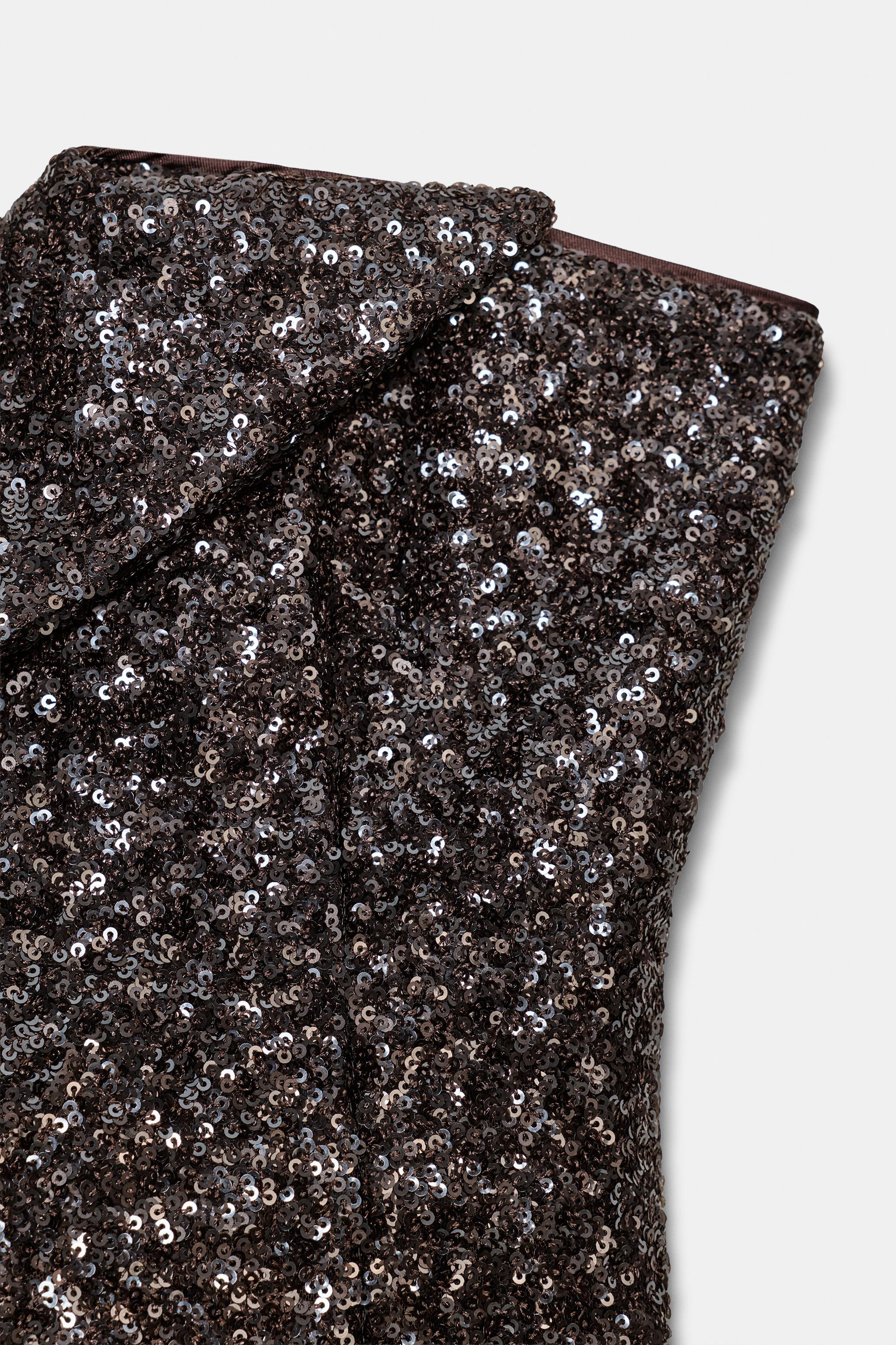 SEQUIN BUSTIER TOP ZW COLLECTION LIMITED EDITION | Zara US