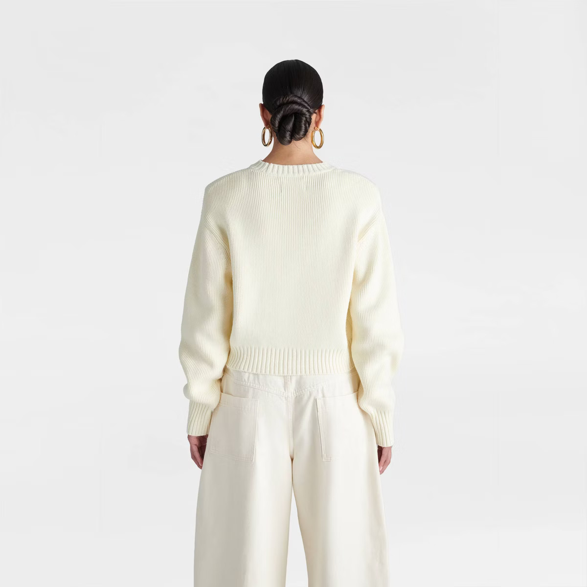 KBB by KAHLANA Women's Long Sleeve 'The Shoulder Pad Sweater' | Target