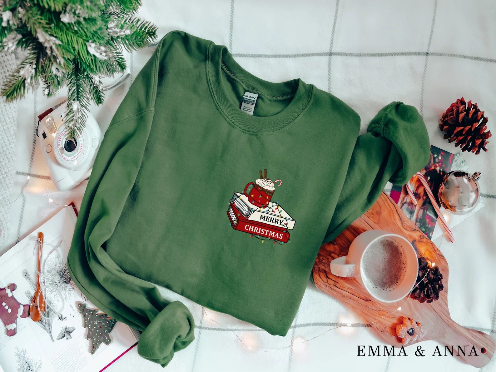 Book Sweatshirt Christmas Sweatshirt Book Lover Gift - Etsy | Etsy (US)