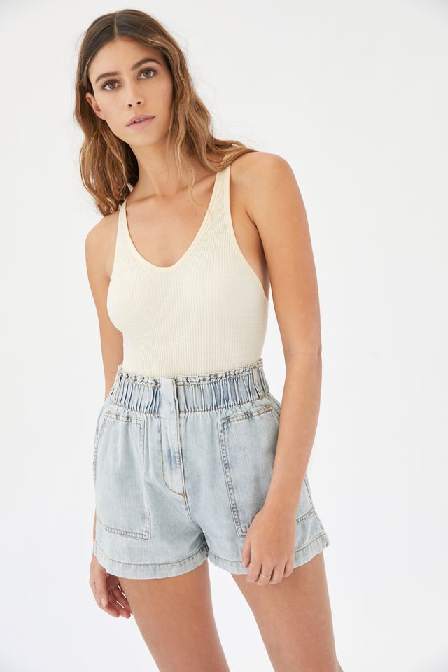 BDG Denim Paperbag Short – Light Wash | Urban Outfitters (US and RoW)