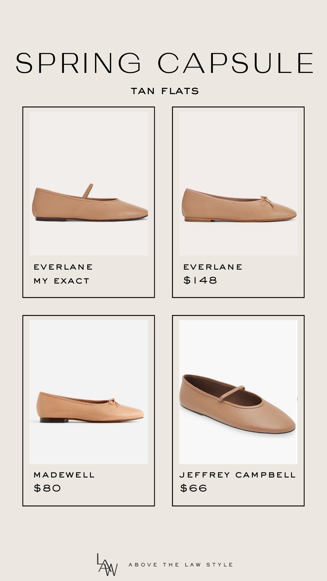Spring Capsule: Tan Flats

#LTKFindsUnder50 #LTKFindsUnder100 #LTKShoeCrush
