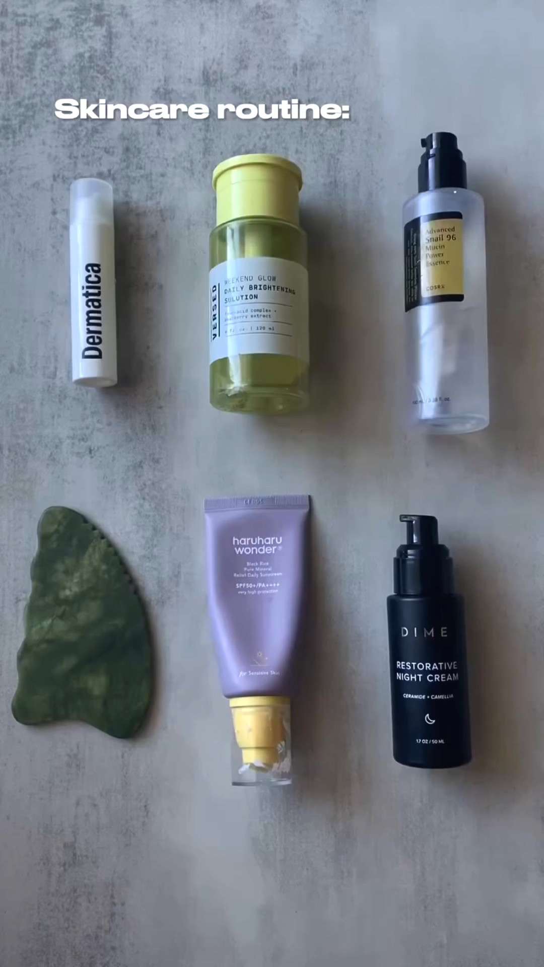 🚨 Holy grail products alert! 🌟 These gems rescued my acne-prone, sensitive skin (featuring some of my fave Korean skincare). 

PRODUCT DEETS👇🏽
- Acne Treatment @dermatica.skin 
- Daily Brightening Toner @versed 
- COSRX Snail Essence @yesstyle 
- Gua Sha @amazon 
- Mineral Sunscreen @haruharuwonder_us_official 
- Restorative Night Cream @dimebeautyco 

✨Which of these products caught your eye? Comment your favorite or ask me anything about my skincare routine! 👇🏽💕

•
•
•
•
#acnetips #skincareroutinetips #skincareblogger #latinacreator #winterskincareroutine

#LTKFindsUnder50 #LTKselfcare #LTKBeauty