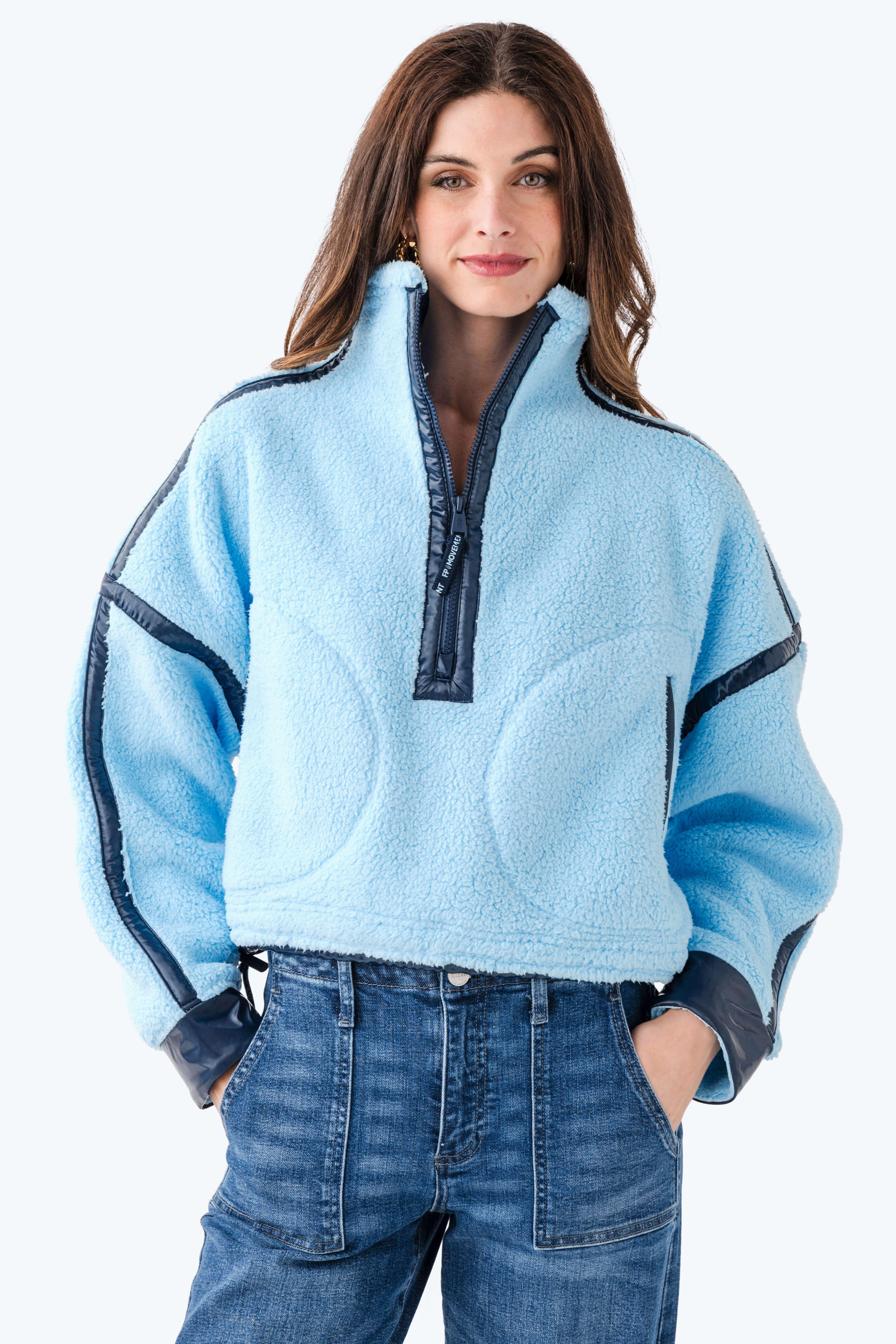 FP Movement Mountain High Shine 1/2 Zip | Social Threads