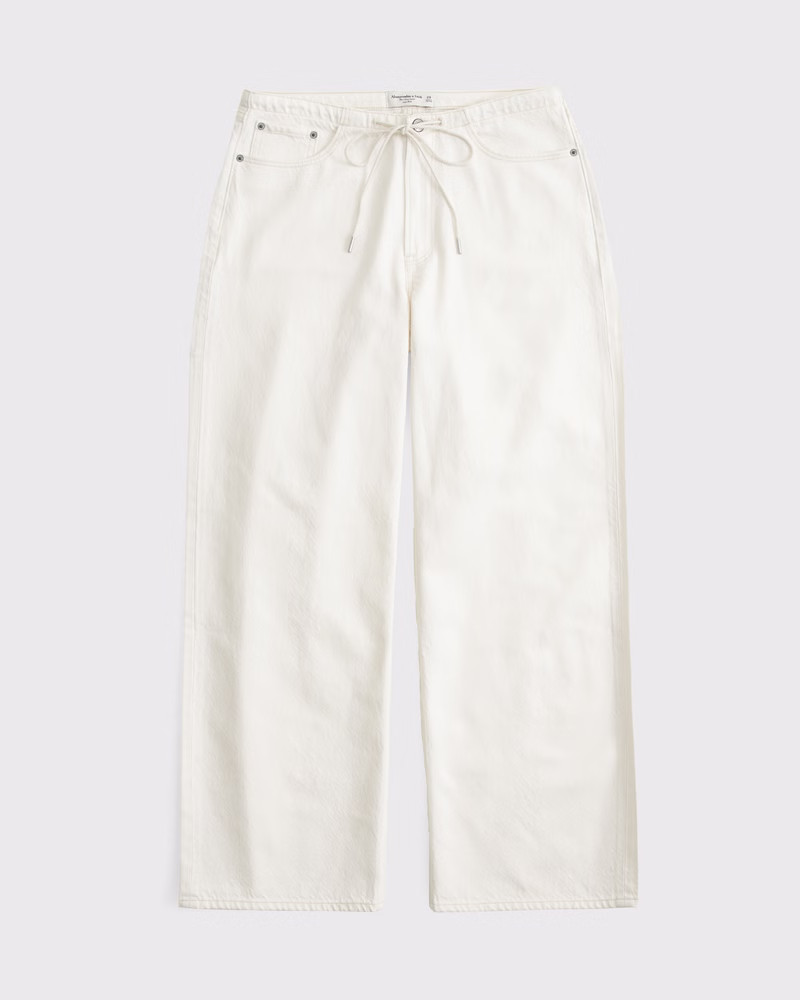 Curve Love Low Rise Ultra Loose Jean | Abercrombie & Fitch (US)