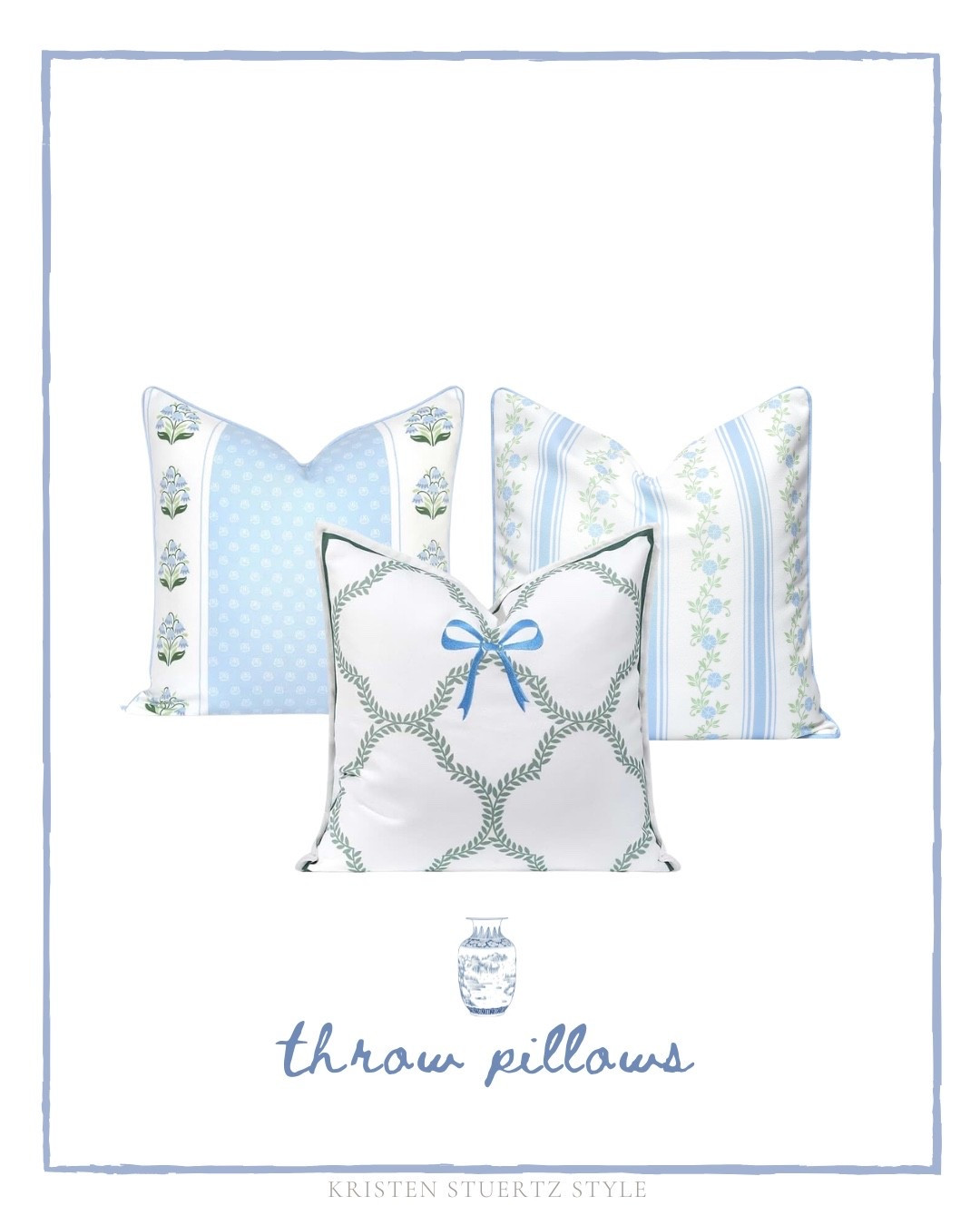 A curated trio of light blue pillows for your home decor!

#pillows #throw pillows #home #home decor

@ltk 

#LTKHome