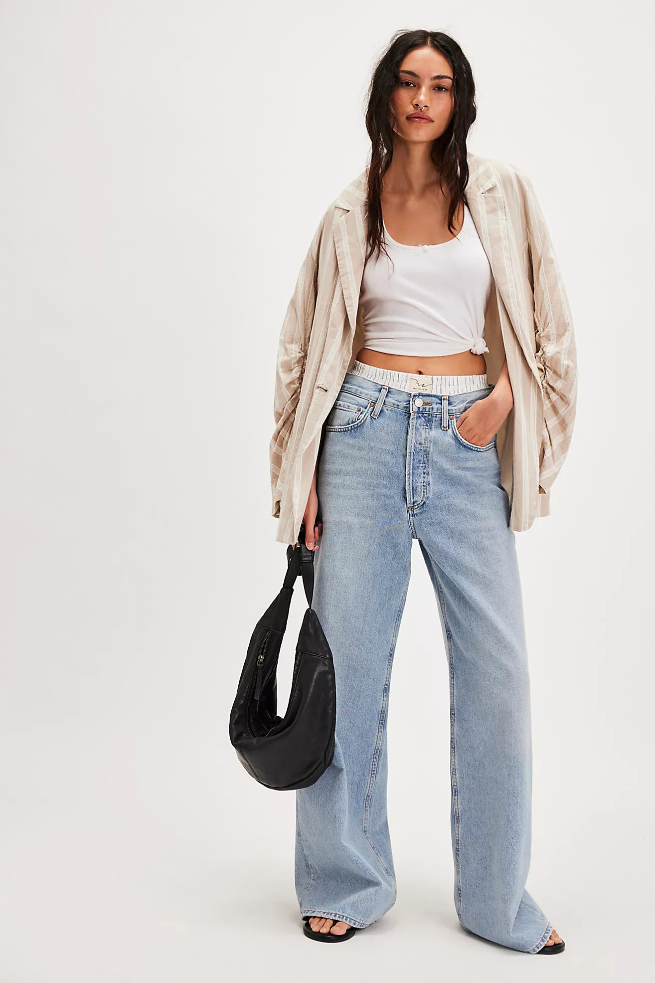 AGOLDE Dame High Rise Wide-Leg Jeans | Free People (Global - UK&FR Excluded)