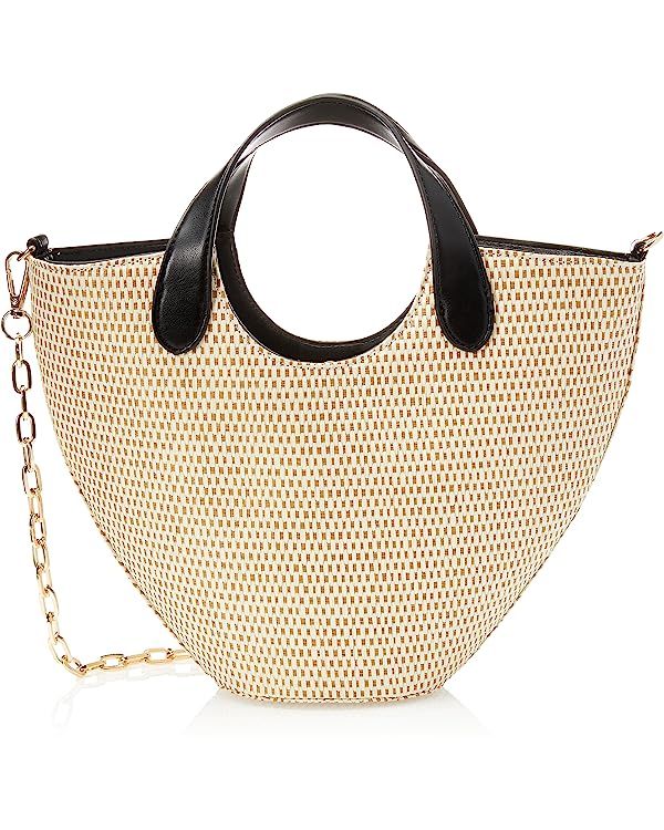 The Drop Women's Jade Straw Tote with Chain Strap | Amazon (US)